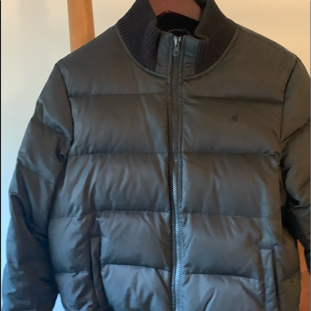 Black puffer jacket
